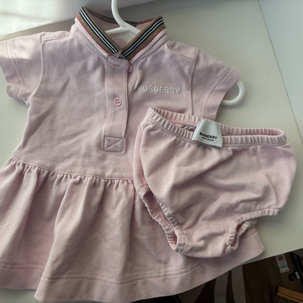 Burberry Pink Diaper Cover Accessories